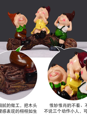 天天特价三不娃娃个性树脂工艺品