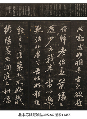 北宋仪征阮氏天一阁石鼓文篆书名帖手卷书法复制品仿古画字画礼品