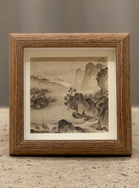 宋画小品国画字画摆台