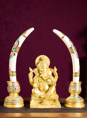 开业木雕象牙摆件东南亚泰国风格