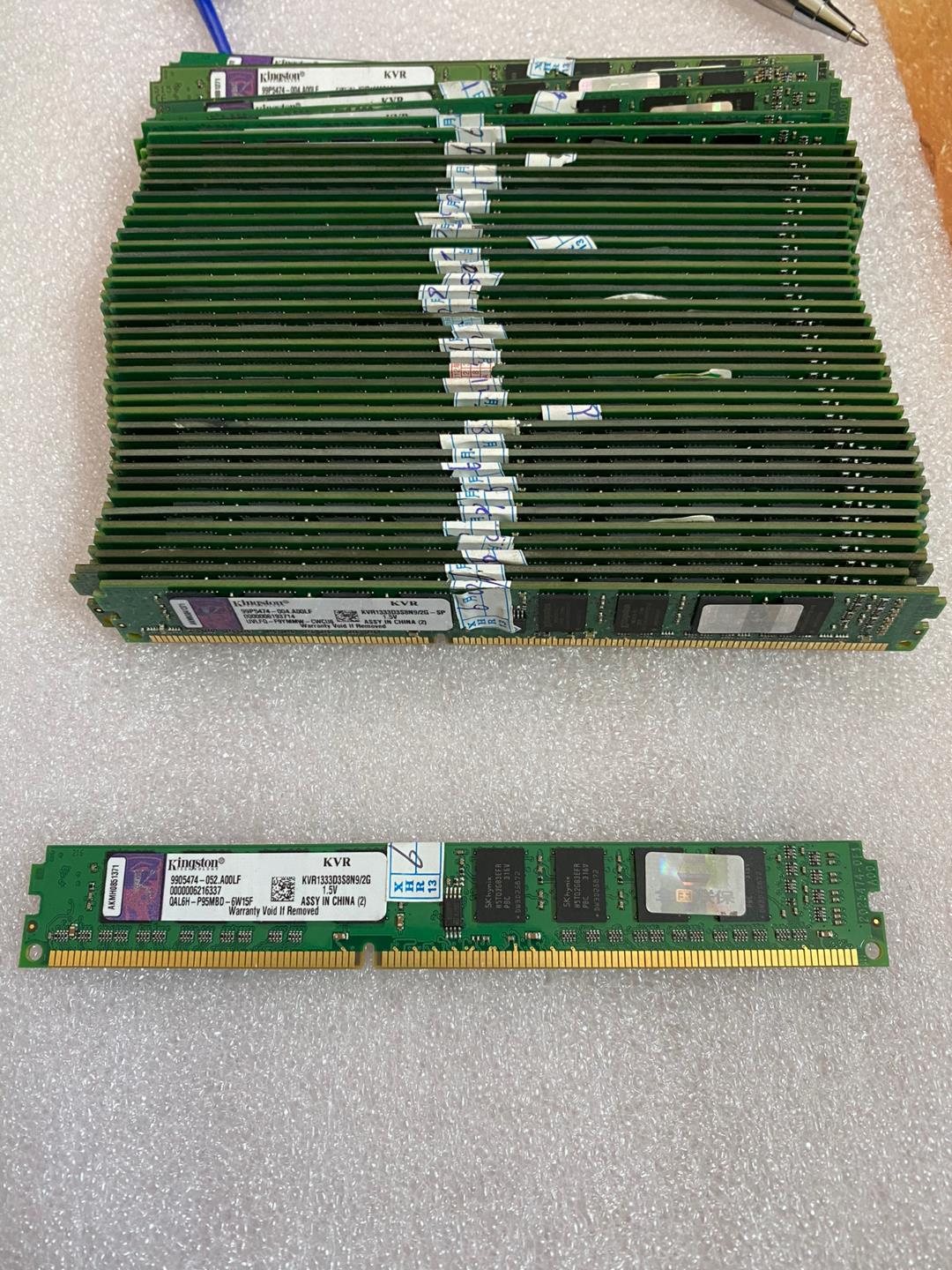 金士顿DDR3 2G1333台式机成色漂亮，一共43条打包出【议价】 - 图1