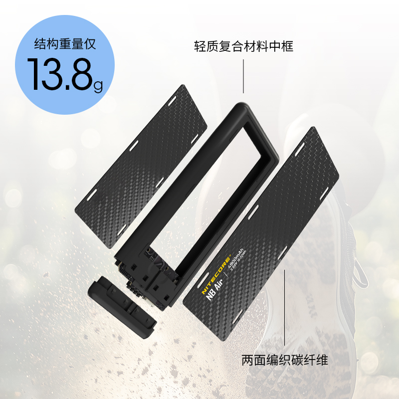 NITECORE奈特科尔NB Air防水充电宝4900mAh户外便携式越野跑专用 - 图1