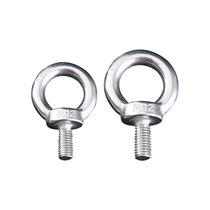 Manufacturer 304 stainless steel rings screw M6-M36 circular ring marine cable with lifting rings bolts