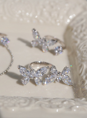 有滤镜小众设计轻奢蝴蝶高级双生