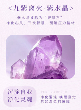 九紫离火S925银蝴蝶紫水晶手串女轻奢新中式手链小众设计闺蜜礼物