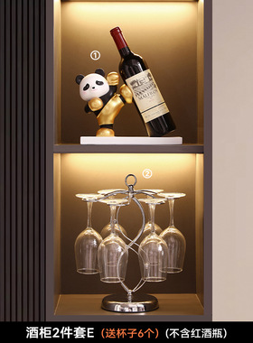 轻奢创意电视柜摆件高级玄关入户客厅酒柜装饰品暴力熊餐边柜套装