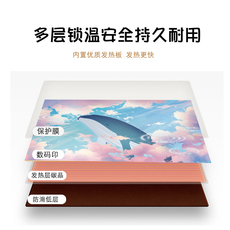 Теплый настольный коврик 暖桌垫加热鼠标垫加热桌垫办公室电脑桌面发热垫学生写字暖手桌垫