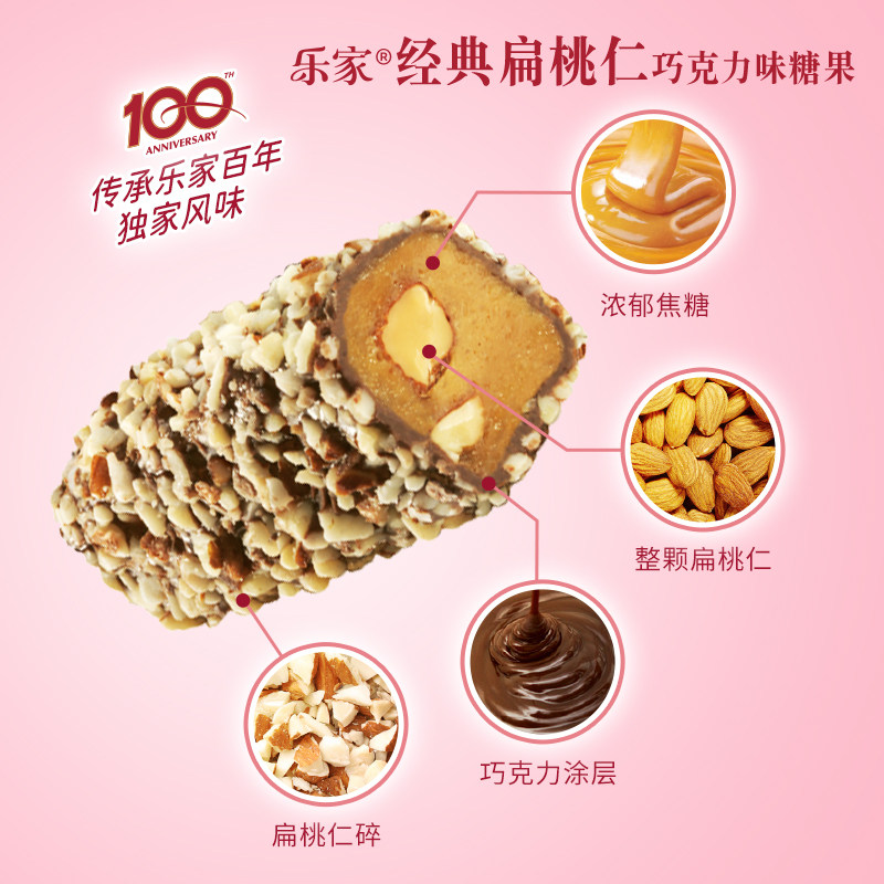 roca乐家美国进口扁桃仁巧克力太妃糖1190g罐装喜糖糖果零食礼品