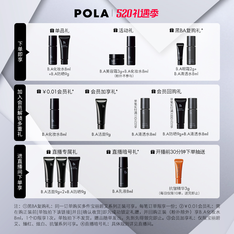 【官方正品】POLA宝丽碧艾卸妆乳霜（经典版）黑BA卸妆130g-图0