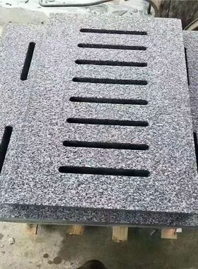 地漏石青石浮雕石雕井盖水沟盖板