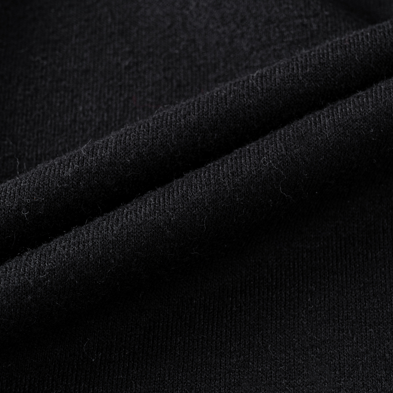 XG雪歌中长款织带拼接半身裙时尚冬季新款开叉设计黑色包臀裙女装 - 图3