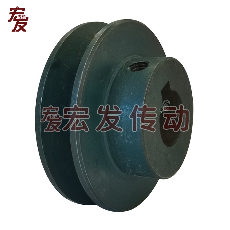 成品皮带轮 A型 单槽 内孔20 键槽6 A1-60 70 80 90 100 110 120 - 图1