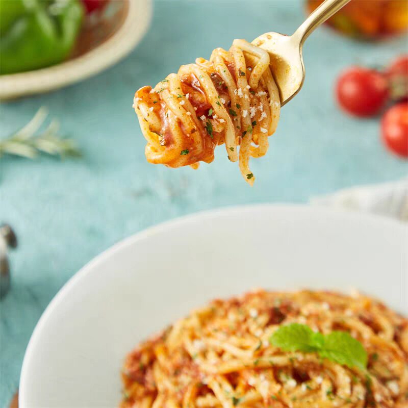 盒马工坊番茄肉酱意大利面520g韩国风味方便面微波早餐晚餐免煮