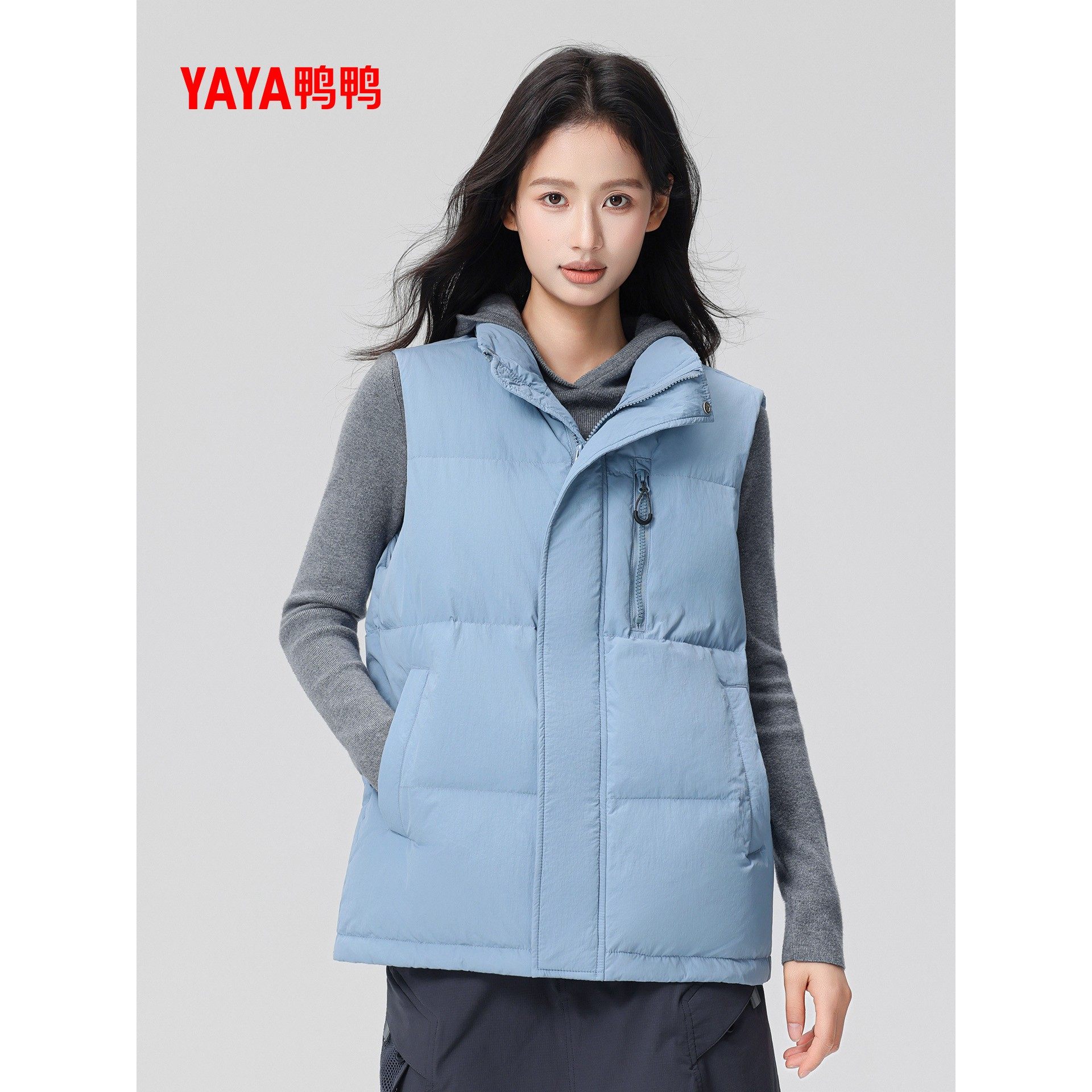 鸭鸭羽绒马甲短款男女2025秋冬新款时尚休闲百搭潮流保暖鸭绒坎肩,淘宝优惠券,粉丝福利购,淘宝优惠卷