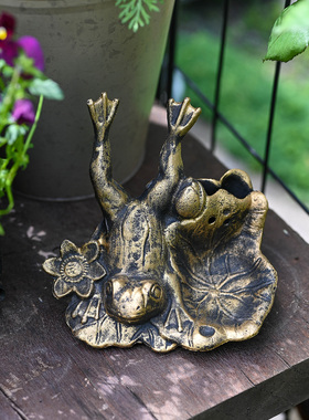 白沙园艺铸铁香薰台美式乡村花园