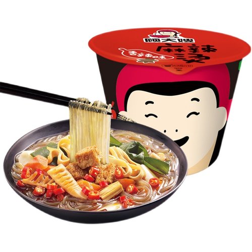 顾大嫂麻辣烫119g 非油炸方便面红薯粉丝粉条速食拌面免煮泡面桶 - 图3