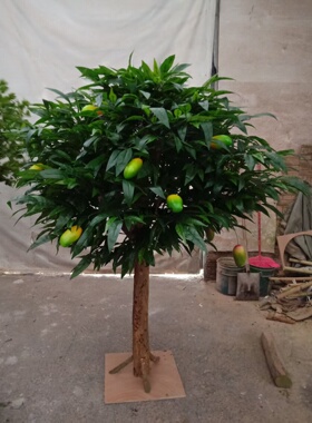 仿真芒果树大型假树室内果树装饰水果店超市活动展示道具摆件