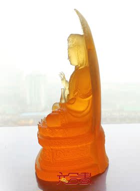 六合春观音菩萨结缘琉璃佛像