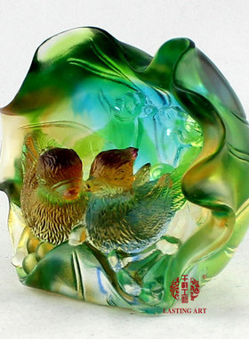 六合春琉璃摆件创意结婚礼品