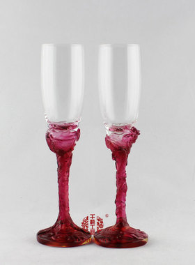 六合春琉璃送朋友礼物新婚摆件