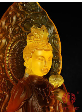 六合春菩萨如来西方三圣琉璃佛像