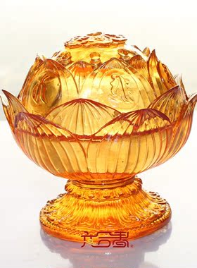 六合春琉璃佛堂结缘保平安熏香炉
