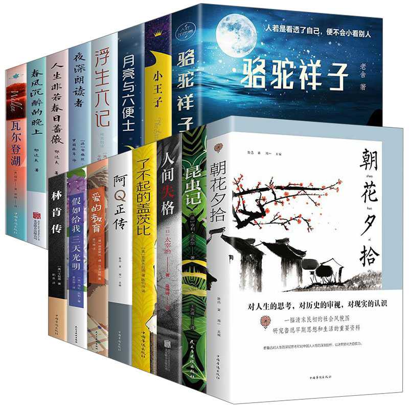 世界名著书籍全套16册小王子中国外国文学社科书初中生课外阅读读中学生课外书好书正版书籍图书清仓中外名著小说全套正版-图3