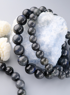 挽回水晶月亮拉长石手链