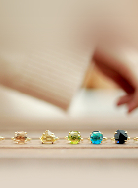 遇见你的幸运|好运女糖果色戒指