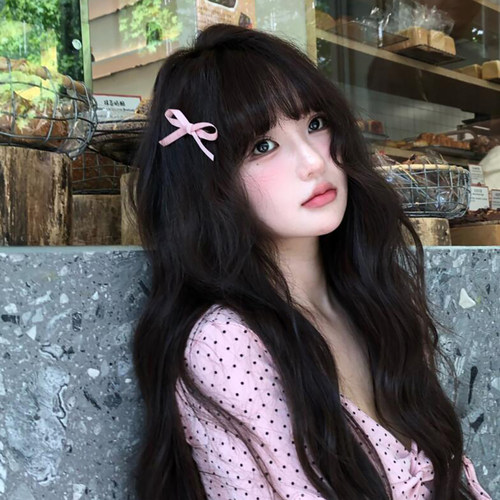 芭蕾少女蝴蝶结发夹侧边发饰粉色双马尾鸭嘴夹子刘海夹发卡头饰 - 图2