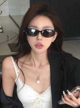 jennie同款墨镜女复古辣妹猫眼小框gm眼镜偏光防紫外线太阳镜小脸