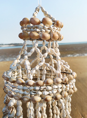 贝壳风铃海螺贝壳摆件小礼物手工