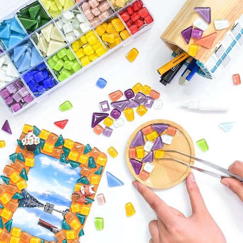 Стеклянная самоклеющаяся мозаика, DIY