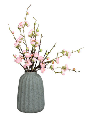 仿真花梅花枝桃花客厅腊梅假花摆件客厅装饰盆栽花艺中式家居花