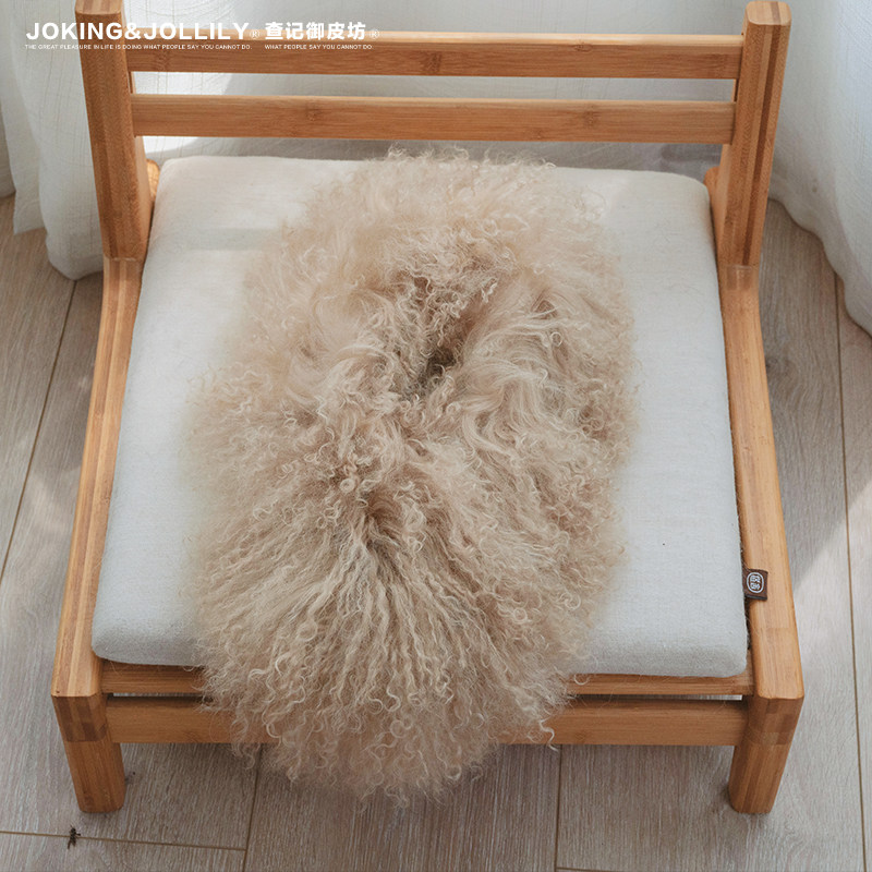 [御皮坊]真毛滩羊毛围巾双面整皮皮草毛领子围脖加厚