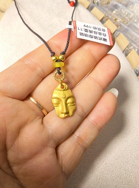 原创设计锁骨项链不听不言观音项链女新中式复古小众设计日常百搭