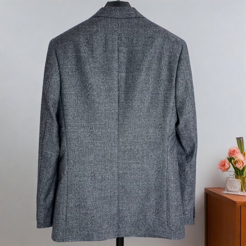 美国尼奥家门店款休闲商务男士西服半麻衬羊毛西装中开叉11302-8,淘宝优惠券,粉丝福利购,淘宝优惠卷