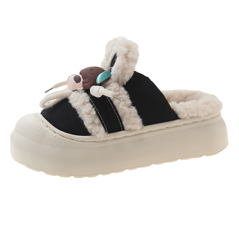 棉拖鞋女款冬季外穿可爱卡通头像兔耳朵家居室内防滑加绒保暖拖鞋,淘宝优惠券,粉丝福利购,淘宝优惠卷