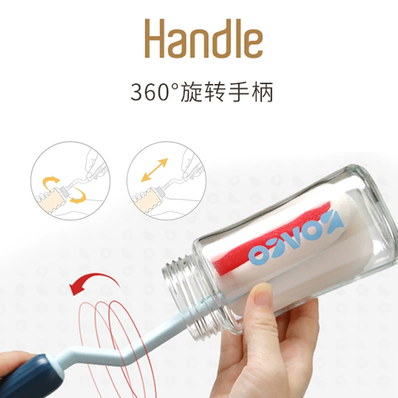 Гигиеническая щетка для бутылочек Hygienic, детский поролоновый пустышка для новорождённых, моющее средство для бутылочек