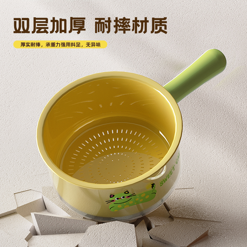 双层洗菜盆沥水篮家用客厅水果盘塑料加厚厨房滤水菜篓水舀洗菜篮,淘宝优惠券,粉丝福利购,淘宝优惠卷