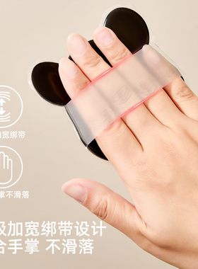 小熊硅胶涂擦抹身体乳手套粉扑不吃乳不脏手工具神器透明粉扑
