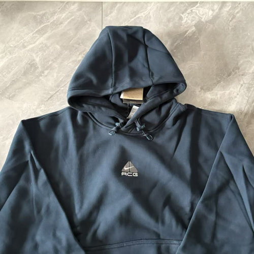 Nike/耐克 ACG刺绣复古防水保暖抓绒男子休闲连帽卫衣 DH3088-478 - 图0