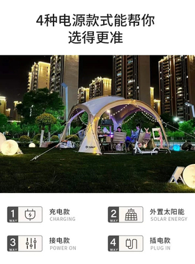 户外庭院LED发光PE月球灯