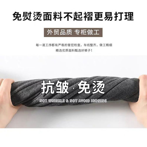 灰色抽绳阔腿运动裤女秋冬2025新款梨型身材宽松显瘦保暖弯刀裤子 - 图1