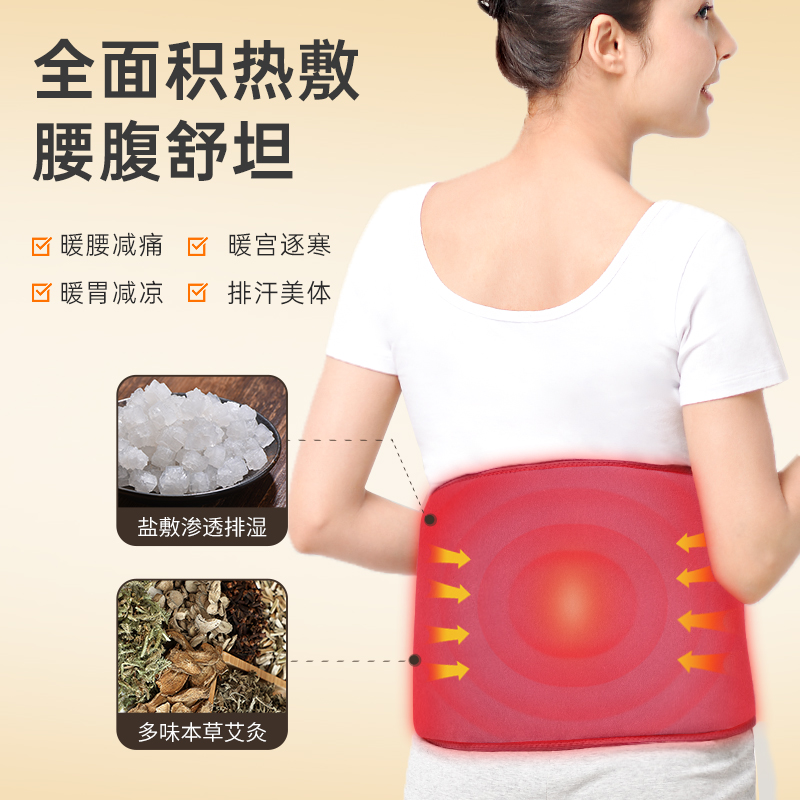 木顿暖宫腰带大姨妈痛肚子疼神器发热暖胃护腰电加热艾灸包热敷袋