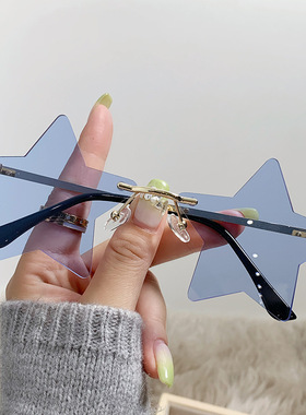 2025新款个性五角星金属太阳镜欧美时尚海洋片墨镜跨境防紫外线