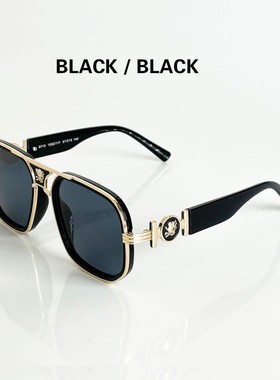 美杜莎夏季时尚人头装饰太阳镜男女中梁经典欧美金属墨镜跨境批发