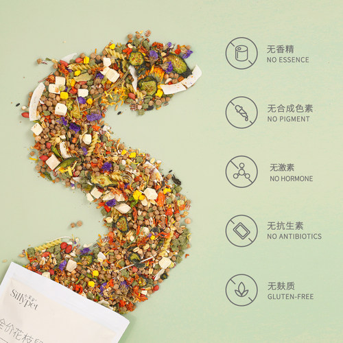 【一只笨鼠】花枝鼠全阶段混合多种营养五谷合成花枝鼠粮 - 图0