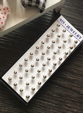 泰银耳钉925纯银耳钉防过敏耳针