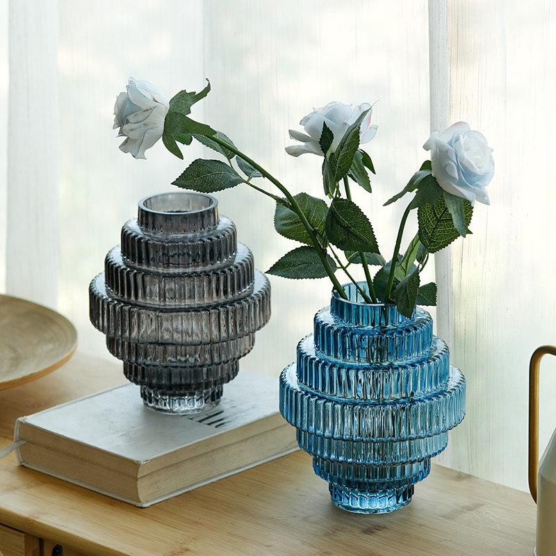 简约创意透明玻璃花瓶水培鲜花玫瑰水养植物插花客厅餐桌装饰摆件,淘宝优惠券,粉丝福利购,淘宝优惠卷